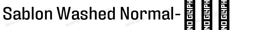 Sablon Washed Normal字体转换